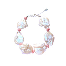 Load image into Gallery viewer, Pink keshi pearl bracelet