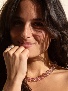 Quartz bubble necklace