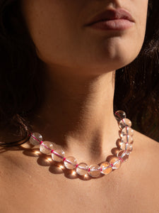 Quartz bubble necklace