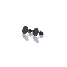 Load image into Gallery viewer, Round small ear studs, dark oxidized