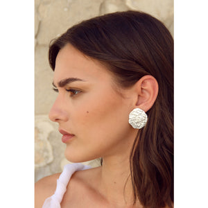 Melt moon earrings