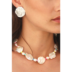 Pastel circus pearl necklace
