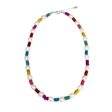 Load image into Gallery viewer, Rainbow baroque necklace
