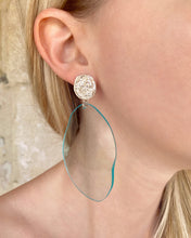 Load image into Gallery viewer, Turquoise reflection earrings