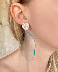 Turquoise reflection earrings